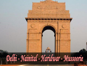 Delhi - Nainital - Haridwar - Mussoorie Tour package